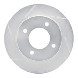 Dynamic Friction 1997-2006 Hyundai Elantra Rear Left Slotted Silver Brake Rotor by Dynamic Friction Company 611-03010L
