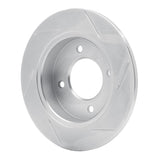 Dynamic Friction 1997-2006 Hyundai Elantra Rear Left Slotted Silver Brake Rotor by Dynamic Friction Company 611-03010L