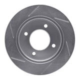 Dynamic Friction 1997-2006 Hyundai Elantra Rear Right Slotted Silver Brake Rotor by Dynamic Friction Company 611-03010R