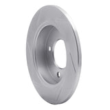 Dynamic Friction 1997-2006 Hyundai Elantra Rear Right Slotted Silver Brake Rotor by Dynamic Friction Company 611-03010R