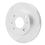 Dynamic Friction 2001-2003 Kia Optima Front Left Slotted Silver Brake Rotor by Dynamic Friction Company 611-03015L