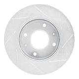 Dynamic Friction 2001-2003 Kia Optima Front Left Slotted Silver Brake Rotor by Dynamic Friction Company 611-03015L