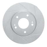 Dynamic Friction 2003-2013 Hyundai Elantra Front Right Slotted Silver Brake Rotor by Dynamic Friction Company 611-03016R
