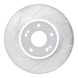 Dynamic Friction 2005-2019 Hyundai Creta (Mexico) Front Left Slotted Silver Brake Rotor by Dynamic Friction Company 611-03020L