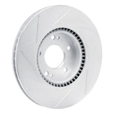 Dynamic Friction 2005-2019 Hyundai Creta (Mexico) Front Left Slotted Silver Brake Rotor by Dynamic Friction Company 611-03020L
