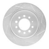 Dynamic Friction 2007-2008 Hyundai Tiburon Rear Left Slotted Silver Brake Rotor by Dynamic Friction Company 611-03025L
