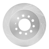 Dynamic Friction 2007-2008 Hyundai Tiburon Rear Left Slotted Silver Brake Rotor by Dynamic Friction Company 611-03025L