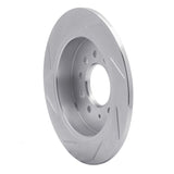 Dynamic Friction 2007-2008 Hyundai Tiburon Rear Right Slotted Silver Brake Rotor by Dynamic Friction Company 611-03025R