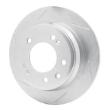 Dynamic Friction 2009-2016 Hyundai Elantra Rear Left Slotted Silver Brake Rotor by Dynamic Friction Company 611-03029L