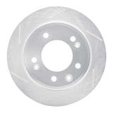 Dynamic Friction 2009-2016 Hyundai Elantra Rear Left Slotted Silver Brake Rotor by Dynamic Friction Company 611-03029L