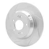 Dynamic Friction 2009-2020 Genesis G80 Rear Left Slotted Silver Brake Rotor by Dynamic Friction Company 611-03039L