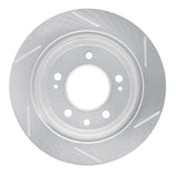 Dynamic Friction 2009-2020 Genesis G80 Rear Left Slotted Silver Brake Rotor by Dynamic Friction Company 611-03039L