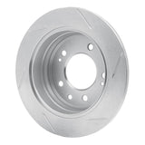 Dynamic Friction 2009-2020 Genesis G80 Rear Left Slotted Silver Brake Rotor by Dynamic Friction Company 611-03039L