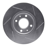 Dynamic Friction 2012-2017 Hyundai Accent Front Left Slotted Silver Brake Rotor by Dynamic Friction Company 611-03042L