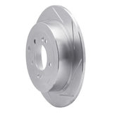 Dynamic Friction 2016-2021 Kia Sportage Rear Right Slotted Silver Brake Rotor by Dynamic Friction Company 611-03052R