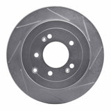 Dynamic Friction 2016-2021 Kia Sportage Rear Right Slotted Silver Brake Rotor by Dynamic Friction Company 611-03052R