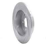 Dynamic Friction 2016-2021 Kia Sportage Rear Right Slotted Silver Brake Rotor by Dynamic Friction Company 611-03052R