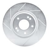 Dynamic Friction 2015-2022 Hyundai Elantra Front Left Slotted Silver Brake Rotor by Dynamic Friction Company 611-03054L