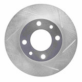Dynamic Friction 1966-1992 Fiat 124 Front Right/ Rear Right Slotted Silver Brake Rotor by Dynamic Friction Company 611-07000R