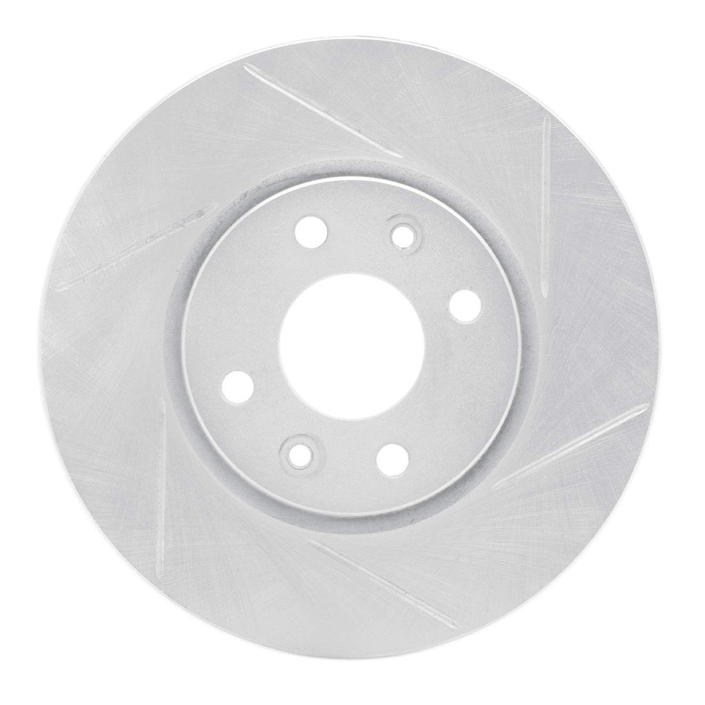 Dynamic Friction 2009-2019 Fiat 500 Front Right Slotted Silver Brake ...