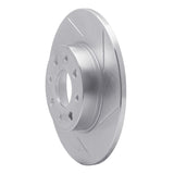 Dynamic Friction 2013-2019 Fiat 500E Rear Right Slotted Silver Brake Rotor by Dynamic Friction Company 611-07005R