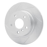 Dynamic Friction 1994-2004 Land Rover Discovery Rear Left Slotted Silver Brake Rotor by Dynamic Friction Company 611-11004L