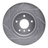 Dynamic Friction 1994-2004 Land Rover Discovery Rear Right Slotted Silver Brake Rotor by Dynamic Friction Company 611-11004R