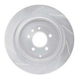 Dynamic Friction 2005-2016 Land Rover LR3 Rear Right Slotted Silver Brake Rotor by Dynamic Friction Company 611-11010R