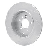 Dynamic Friction 2005-2016 Land Rover LR3 Rear Right Slotted Silver Brake Rotor by Dynamic Friction Company 611-11010R