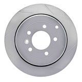 Dynamic Friction 2005-2007 Land Rover LR3 Rear Right Slotted Silver Brake Rotor by Dynamic Friction Company 611-11012R