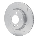Dynamic Friction 2005-2007 Land Rover LR3 Front Right Slotted Silver Brake Rotor by Dynamic Friction Company 611-11013R