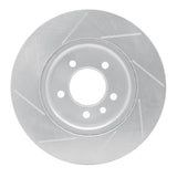 Dynamic Friction 2005-2007 Land Rover LR3 Front Right Slotted Silver Brake Rotor by Dynamic Friction Company 611-11013R