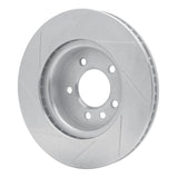 Dynamic Friction 2005-2007 Land Rover LR3 Front Right Slotted Silver Brake Rotor by Dynamic Friction Company 611-11013R