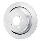 Dynamic Friction 2006-2012 Land Rover Range Rover Rear Left Slotted Silver Brake Rotor by Dynamic Friction Company 611-11016L