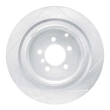 Dynamic Friction 2006-2012 Land Rover Range Rover Rear Left Slotted Silver Brake Rotor by Dynamic Friction Company 611-11016L