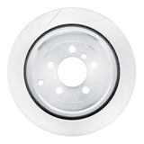 Dynamic Friction 2006-2012 Land Rover Range Rover Rear Left Slotted Silver Brake Rotor by Dynamic Friction Company 611-11016L