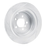 Dynamic Friction 2006-2012 Land Rover Range Rover Rear Left Slotted Silver Brake Rotor by Dynamic Friction Company 611-11016L