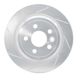 Dynamic Friction 2013-2015 Land Rover LR2 Rear Left Slotted Silver Brake Rotor by Dynamic Friction Company 611-11024L