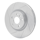 Dynamic Friction 2015-2019 Land Rover Discovery Sport Front Left Slotted Silver Brake Rotor by Dynamic Friction Company 611-11025L