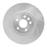 Dynamic Friction 2015-2019 Land Rover Discovery Sport Front Left Slotted Silver Brake Rotor by Dynamic Friction Company 611-11025L