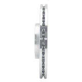 Dynamic Friction 2015-2019 Land Rover Discovery Sport Front Left Slotted Silver Brake Rotor by Dynamic Friction Company 611-11025L