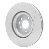 Dynamic Friction 2015-2019 Land Rover Discovery Sport Front Left Slotted Silver Brake Rotor by Dynamic Friction Company 611-11025L