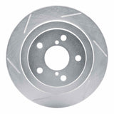 Dynamic Friction 1990-2008 Saab 9-2X Rear Left Slotted Silver Brake Rotor by Dynamic Friction Company 611-13008L