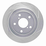 Dynamic Friction 1990-2008 Saab 9-2X Rear Right Slotted Silver Brake Rotor by Dynamic Friction Company 611-13008R