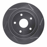 Dynamic Friction 1992-1997 Subaru SVX Rear Right Slotted Silver Brake Rotor by Dynamic Friction Company 611-13012R