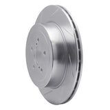 Dynamic Friction 2003-2004 Subaru Impreza Rear Left Slotted Silver Brake Rotor by Dynamic Friction Company 611-13015L