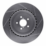 Dynamic Friction 2003-2004 Subaru Impreza Rear Left Slotted Silver Brake Rotor by Dynamic Friction Company 611-13015L