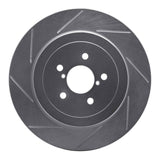 Dynamic Friction 2003-2004 Subaru Impreza Rear Left Slotted Silver Brake Rotor by Dynamic Friction Company 611-13015L