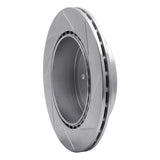Dynamic Friction 2003-2004 Subaru Impreza Rear Left Slotted Silver Brake Rotor by Dynamic Friction Company 611-13015L