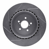 Dynamic Friction 2003-2004 Subaru Impreza Rear Right Slotted Silver Brake Rotor by Dynamic Friction Company 611-13015R